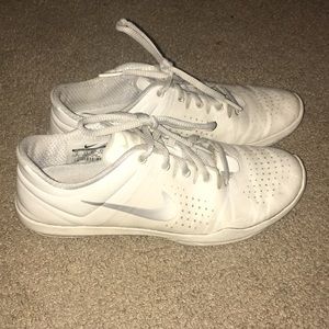 White and Grey Nike sneakers